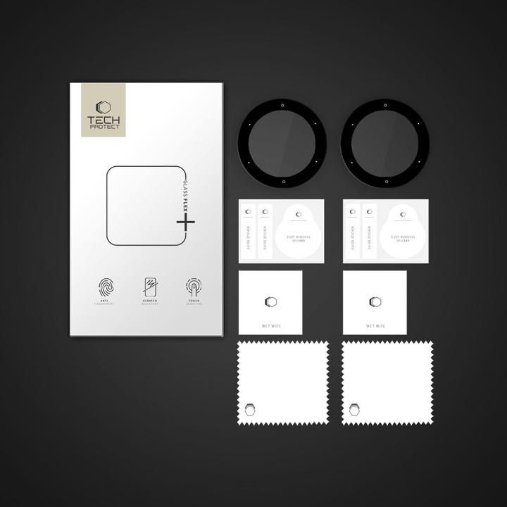 Produktbild Hofi Tech-Protect Glass Flex+ 2er-Pack Hybridglas für Garmin Venu 2S - Schwarz (Venu 2S)