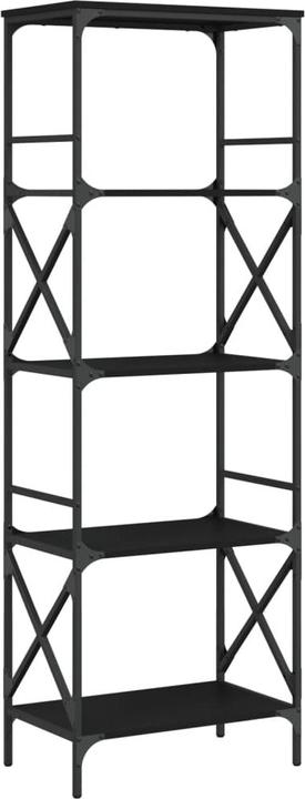 Actual product image VidaXL Bookcase 5 shelves black 59x35x171 cm