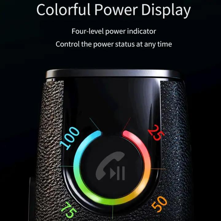 Image du produit PhoneLook Kit mains-libres Auto Bluetooth voiture avec texture en cuir (Récepteur)