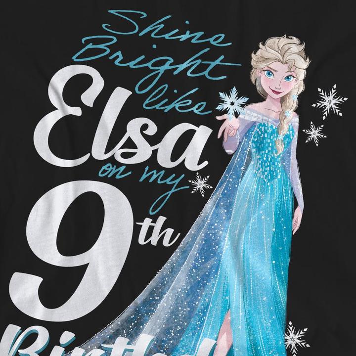 Produktbild Disney Frozen Bright Like Elsa TShirt 9 Geburtstag (L)