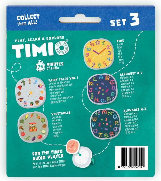 Produktbild Timio Audio Disc Set 3 (Deutsch, Französisch, Italienisch, Portugiesisch, Spanisch, Multilingual, Englisch, Isländisch, Chinesisch)