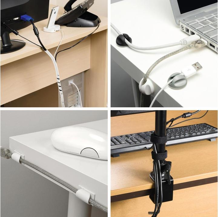 Image du produit Steffen Kit de gestion des câbles D-Line Blanc (Gaines pour câbles, 125 cm)