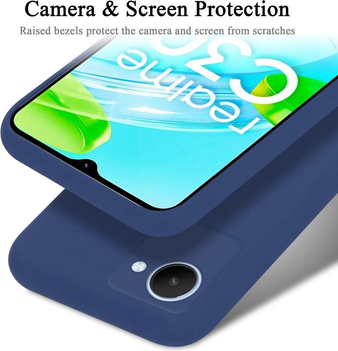 Actual product image Cadorabo TPU Liquid Silicone Case Cover for Realme C30 / Narzo 50i PRIME (Realme Narzo 50i Prime, Nokia C30)