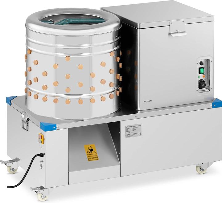 Wiesenfield 2-in-1 Hühner Rupfmaschine Brühkessel für Geflügel Hühnerrupfmaschine 3300 W