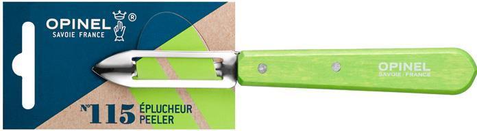 Produktbild Opinel 001930 Schälmesser No. 115 hellgrüner Buchenholzgriff (6 cm)
