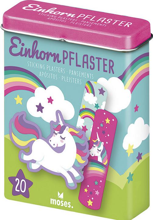 Image du produit Licorne, 20 pansements avec motif dans une boîte métallique (20 x)