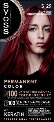Syoss Permanent Coloration farba do włosów 5-29 Intensywna Czerwień (5-29 Intensywna Czerwień)