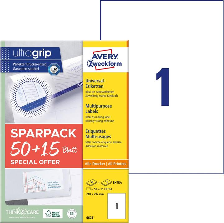 Produktbild Avery Universal-Etiketten