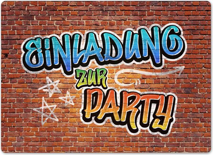 Produktbild Papierdrachen Geburtstags Einladungskarte Jugendlich Jungen (12 Stk.)