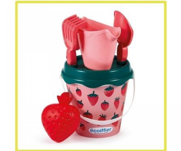 Actual product image Ecoiffier strawberry sand bucket set