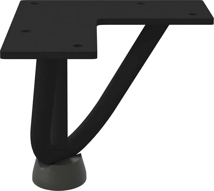 Actual product image VidaXL Hairpin legs 4 pcs. black 10 cm solid steel Hairpin table leg