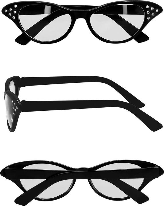 Actual product image Smiffys Rockabilly Cateye Brille schwarz