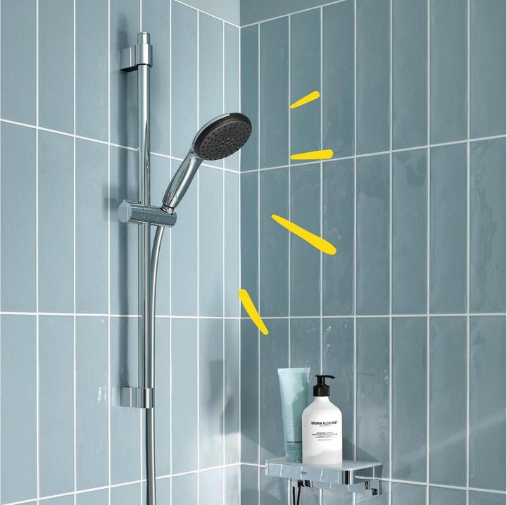 Produktbild Grohe Vitalio Start 110 QuickFix Brausestangenset, kleben oder bohren, Länge 600mm, wassersparend, 3 Strah