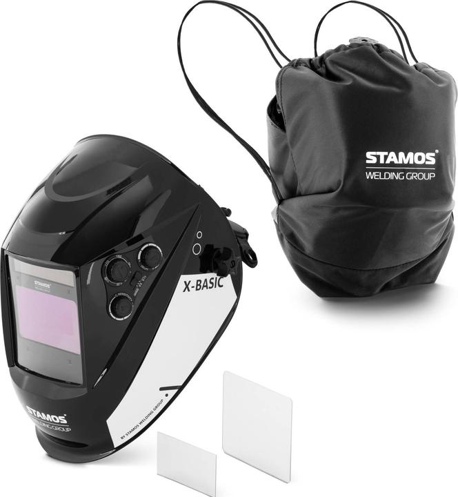 Actual product image Stamos Schweisshelm X-BASIC automatischer Schweisshelm Schweisserhelm farbiges Sichtfeld