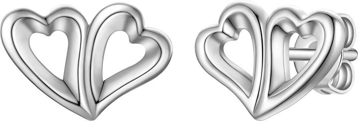 Rafaela Donata Damen Ohrringe Herz Sterling Silber - 35702 (Sterling Silber)