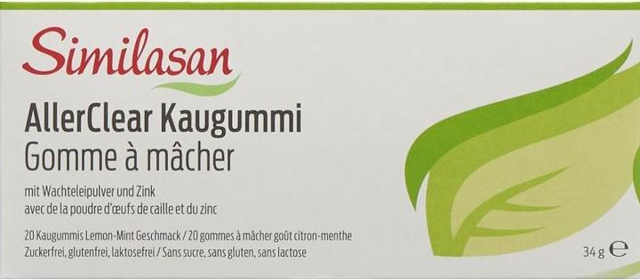 Actual product image Similasan hay fever chewing gum (20 Piece, Gummies, 50 g)