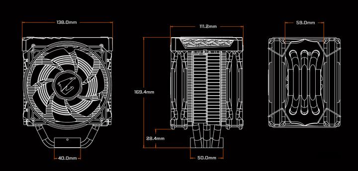 Actual product image Gigabyte ATC700 (169 mm)