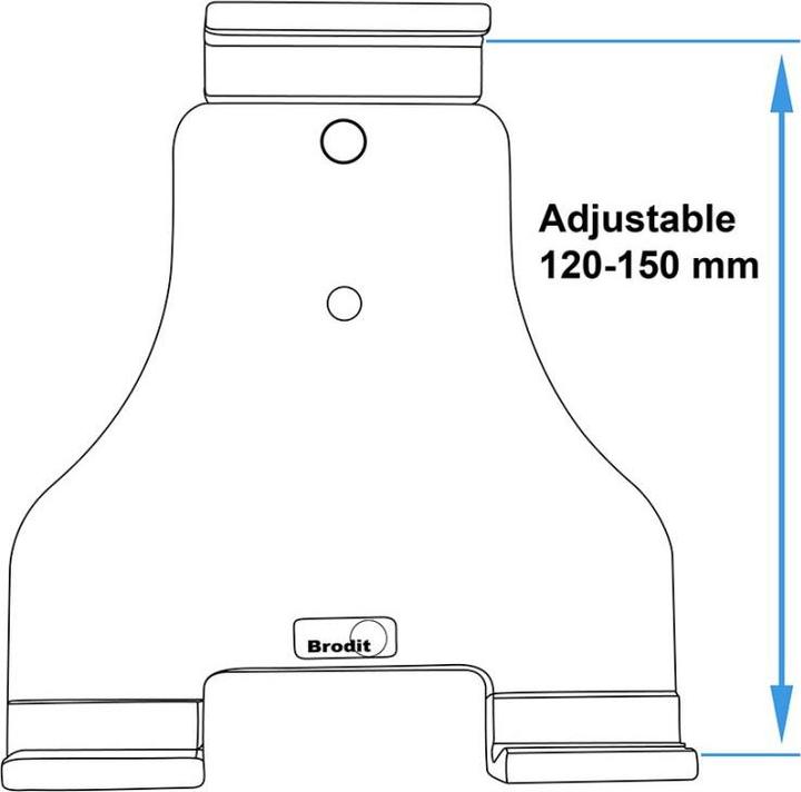 Image du produit Brodit 727070 Support universel pour tablette USB Type C