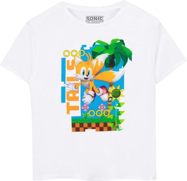 Sonic The Hedgehog ChildrensKids Tails Kurzarm TShirt