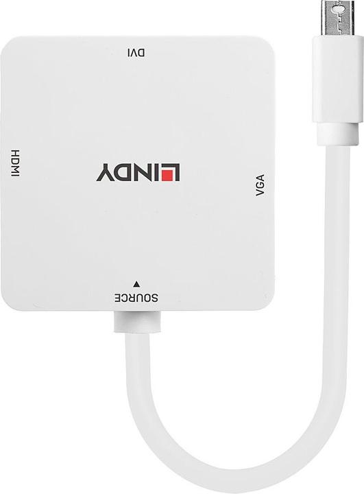 Immagine prodotto Lindy Adattatore da Mini-DP 1.2 a HDMI 4K30/DVI/VGA (HDMI, DVI, VGA, 20 cm)
