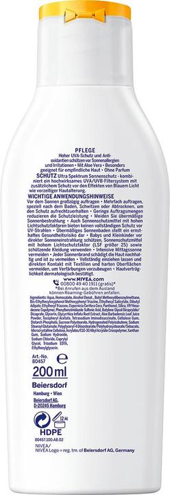 Immagine prodotto NIVEA Sensitive Immediate Protect (Crema solare, SPF 50+, 200 ml, 236 g)