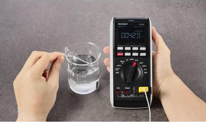 Actual product image Voltcraft Temperature adapter -40 to 250 °C Sensor type K