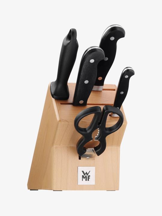 Produktbild WMF Messerset Messerblock mit 3 Messer 6tlg Spitzenklasse Plus Wetzstahl Schere