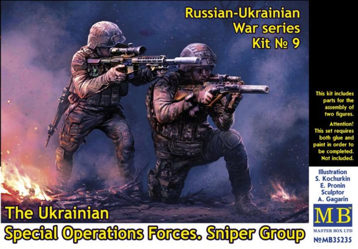 Actual product image Master Box The Ukrainian Special Operations Forces. Sniper Group Russian-Ukrainian War series, kit No. 9