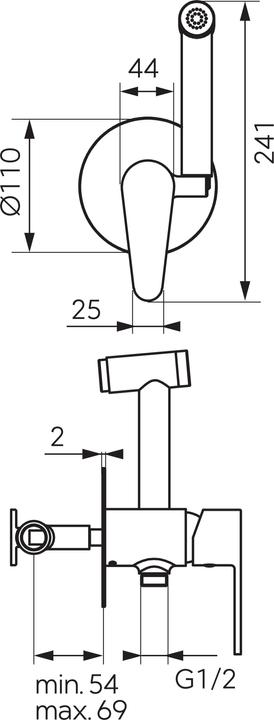 Nährwerte und Zutaten FERRON Mixer Bidet W/ Set Hidden Bcd66p