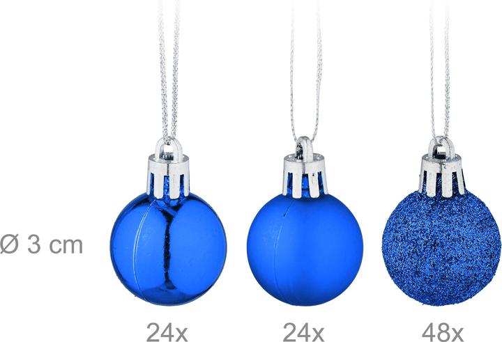Actual product image Relaxdays 96-piece Christmas baubles set (96 -part)