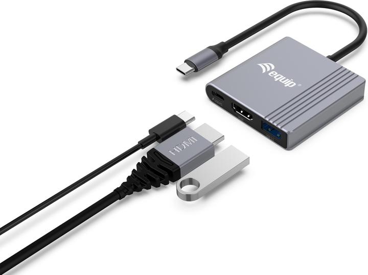 Actual product image equip USB-C Hub (USB-C, 3 Ports)
