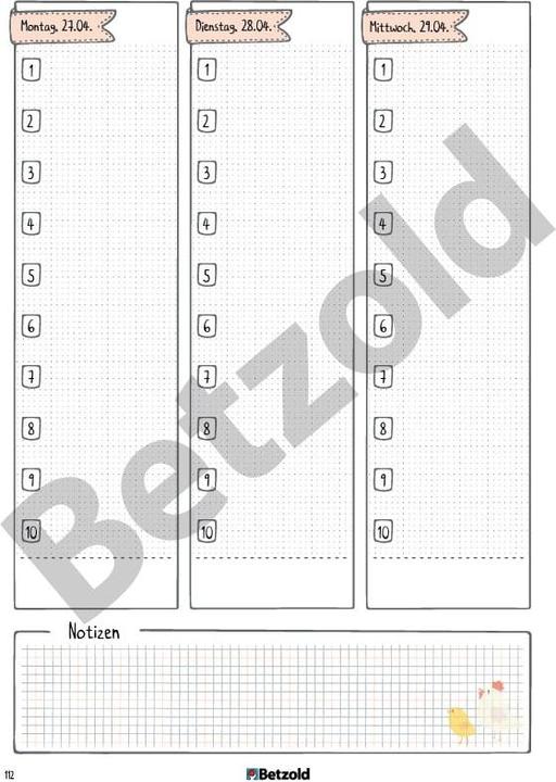 Produktbild Betzold Design-Schulplaner, Hardcover, DIN A5 (A5)