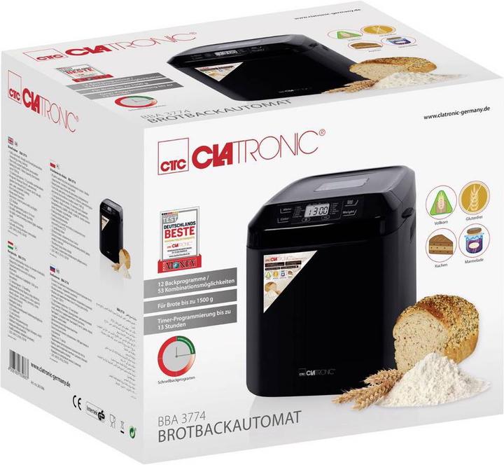 Actual product image Clatronic Breadmaker