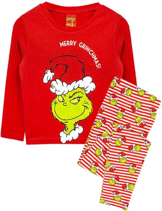 Produktbild Universal Textiles Mädchen Fröhliche Grinchmas Langer Pyjama Set (128)