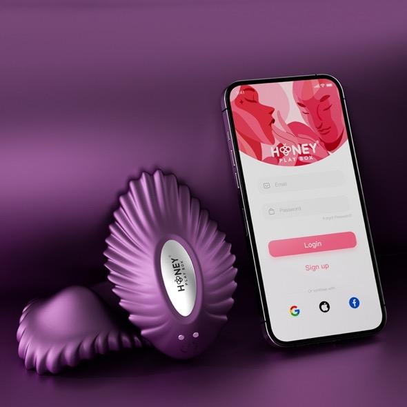 Actual product image Honey Play Box Magnetic Panty Vibrator Purple