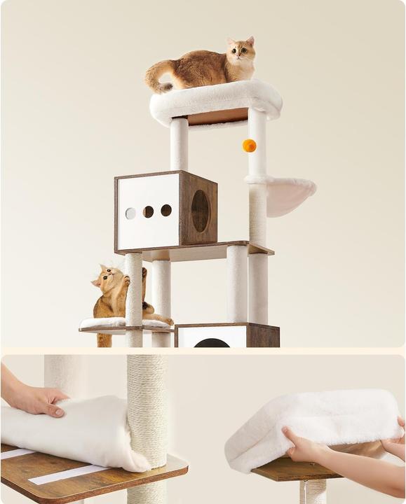 Immagine prodotto Feandrea Mr. Kittens (185 cm, Nero, Marrone rustico)