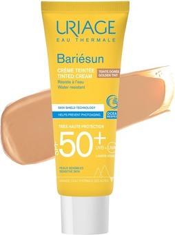 Image du produit Uriage TÃ³novanÃ½ pleÅ¥ovÃ½ krÃ©m na opalovÃ¡nÃ SPF 50+ Bariesun Golden Tint (Tinted Cream) 50 ml (Crème solaire, SPF 50+, 50 ml, 500 g)