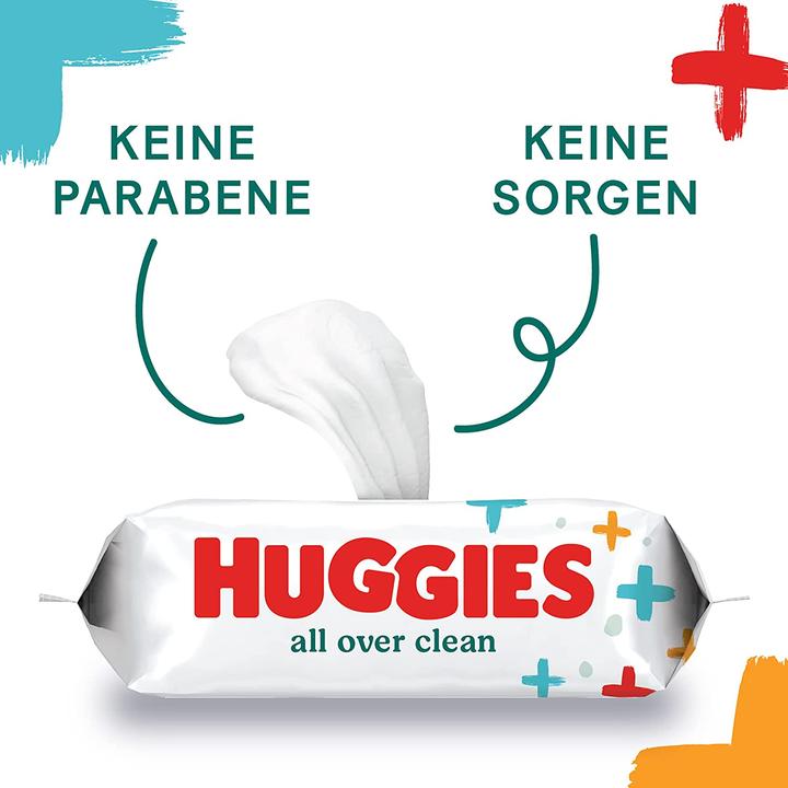 Actual product image Huggies All Over Clean (56 Piece)
