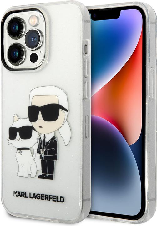 Immagine prodotto Karl Lagerfeld Custodia iPhone 12/12 Pro IML Glitter Karl e Choupette NFT (Apple iPhone 12, Apple iPhone 12 Pro)