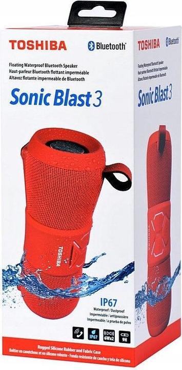 Produktbild Toshiba Sonic Blast 3 Raudona (9 h, Batteriebetrieb)