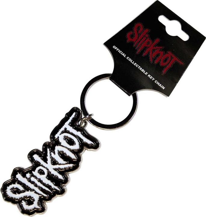 Actual product image Slipknot Bordered Logo Keyring