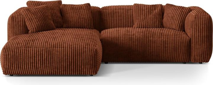 Actual product image Micadoni Modular Left Corner Sofa, "Martina", 2 Seats, 283x176x75 Made in Europe (Corner sofa)