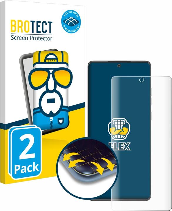 Actual product image BROTECT Full-Screen Protector (2 Piece, Motorola Moto G85)