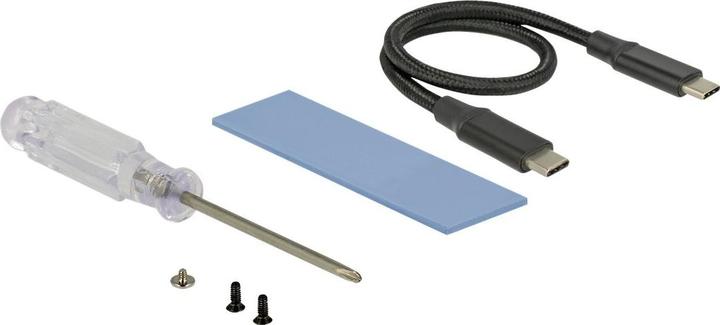 Actual product image Delock M.2 NVME to USB enclosure type-C (M.2 2230, M.2 2242, M.2 2260, M.2)