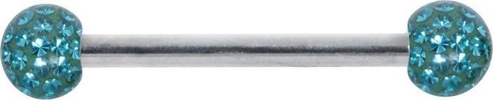 Bijouteria Brustpiercing (Chirurgenstahl 316L, Epoxiharz, Kristall)