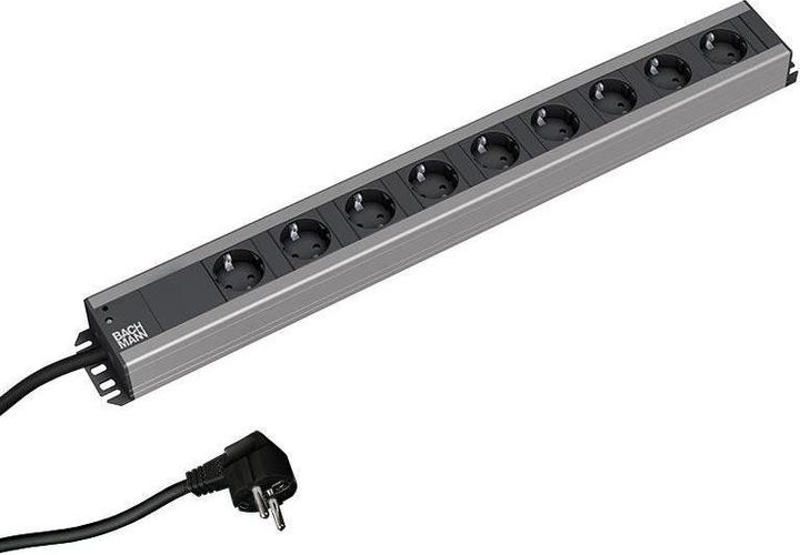 Produktbild Bachmann HANDWERKER Steckdosenleiste, 9-fach, ohne Schalter (9 x, CEE 7/3, 2 m)