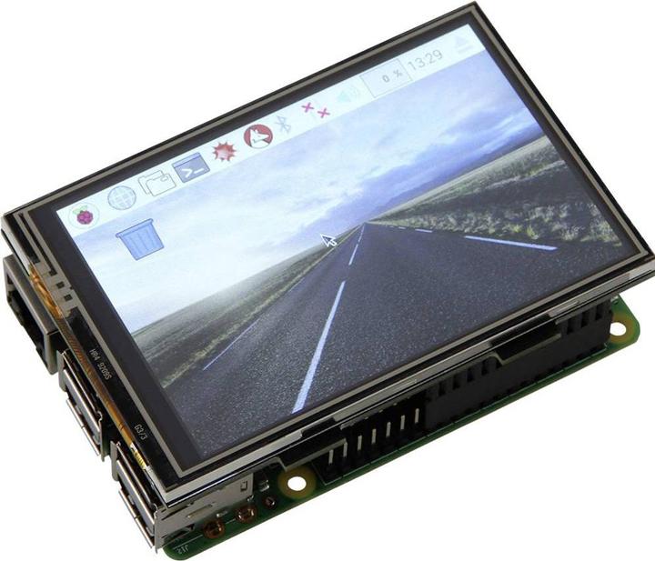 Actual product image Raspberry Pi Pi Display-Modul RB-Display Kit
