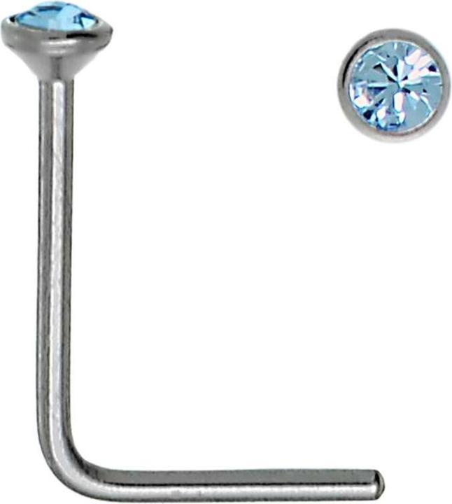 Bijouteria Nasenpiercing (Edelstahl, Kristall)