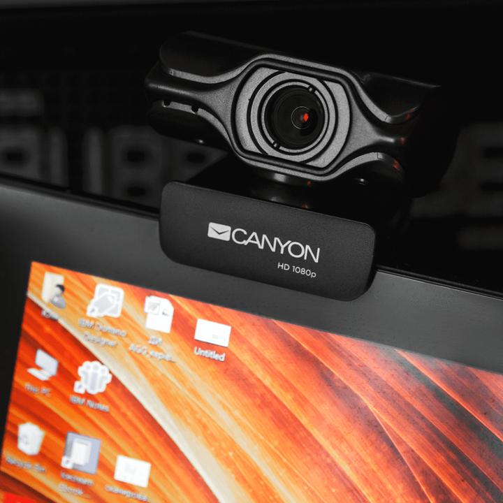 Actual product image Canyon 2K resolution webcam with microphone C6, 2048x1536, 80 ° viewing angle (2 Mpx)