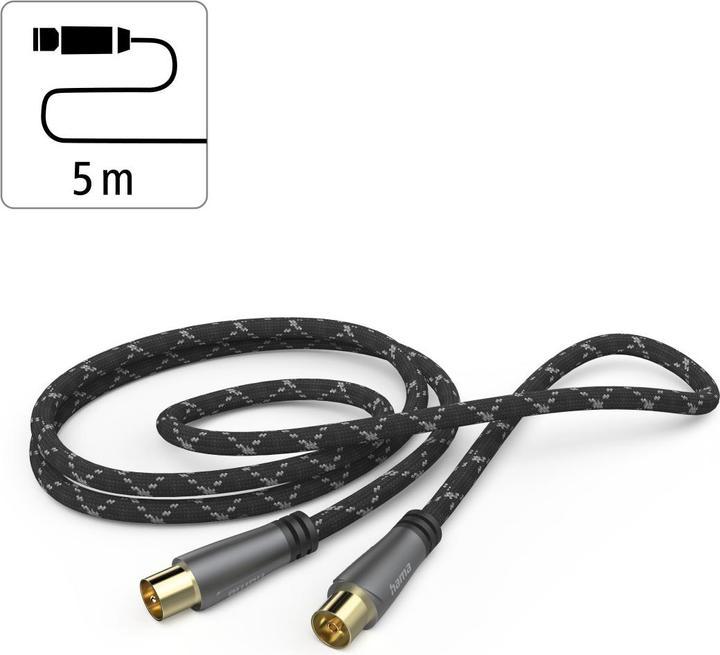 Actual product image Hama Coax - Coax (120 dB, Antenna cable)